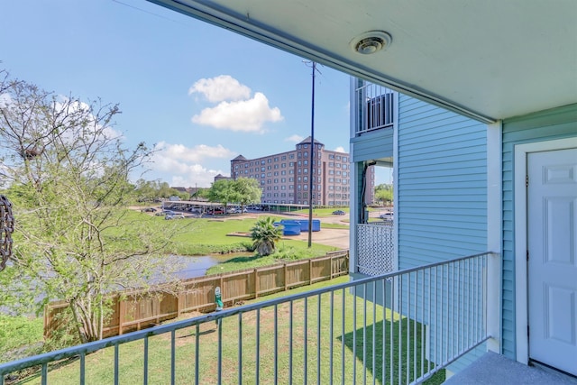 view of balcony