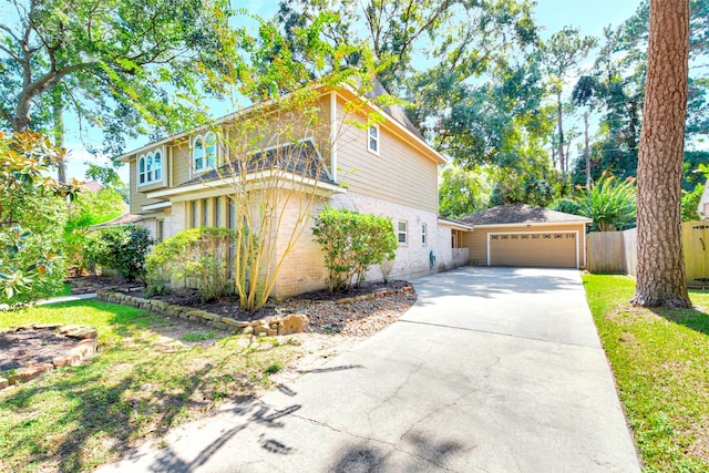 front facade featuring a garage