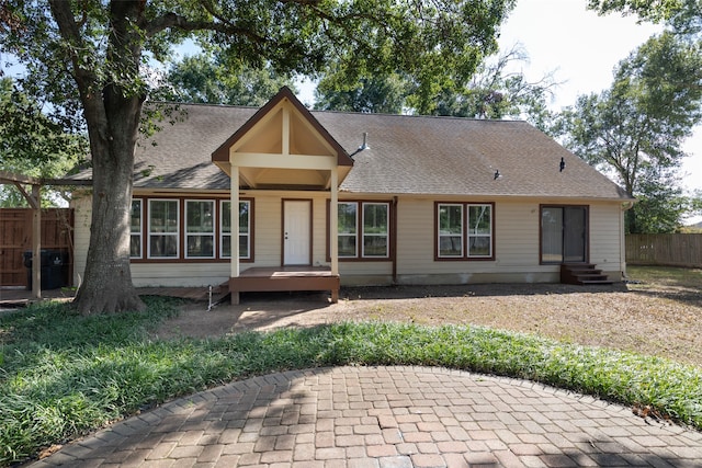 view of ranch-style home