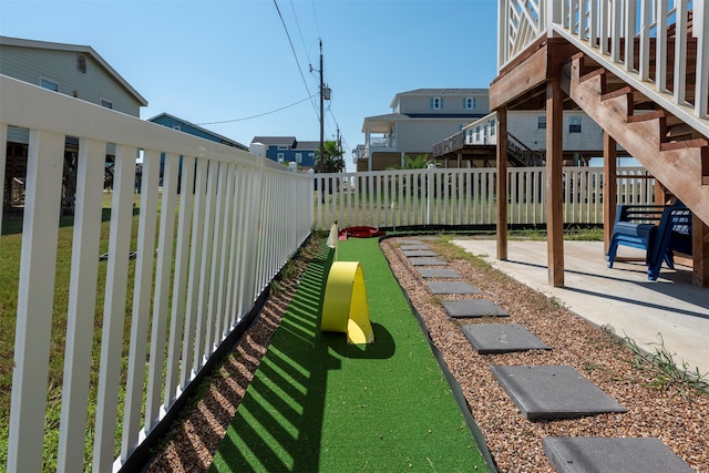 view of yard with a patio