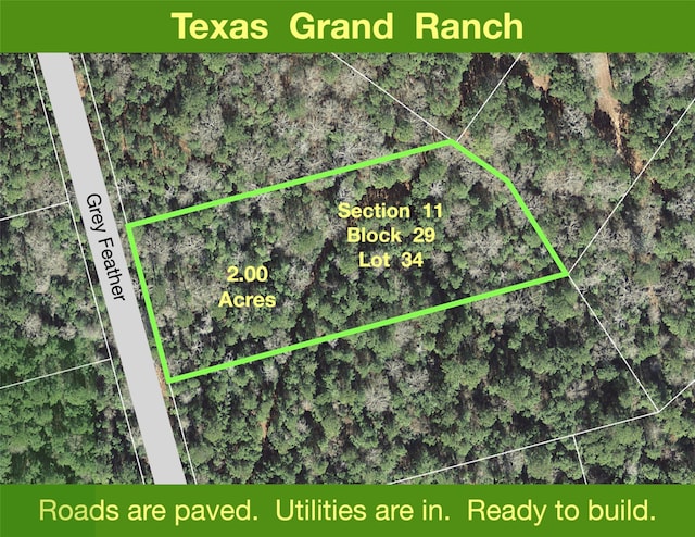 11-29-34 Grey Feather Rd, Huntsville TX, 77340 land for sale