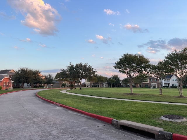 view of road