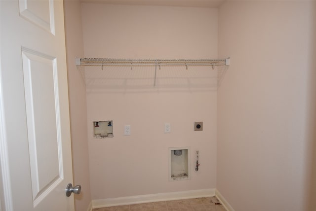 laundry area featuring washer hookup and hookup for an electric dryer