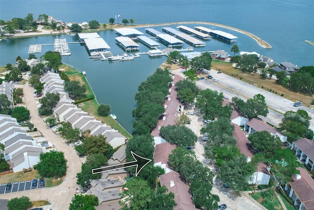 12100 Melville Dr Unit 406D, Montgomery, TX 77356 - view of property location featuring a nearby body of water and a marina