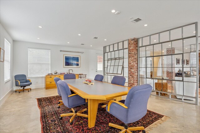 view of dining area