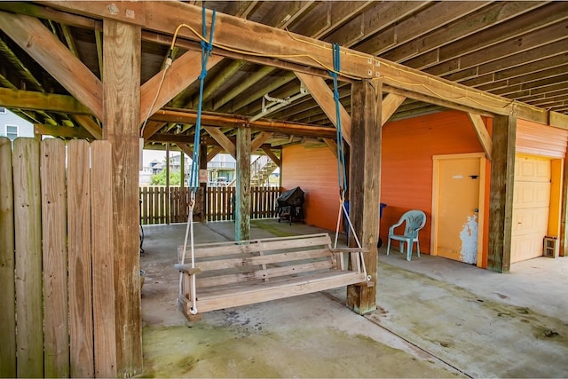 view of horse barn