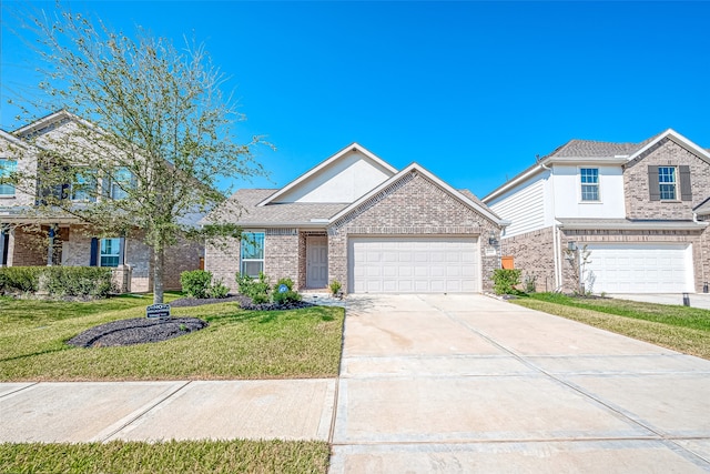 view of front of house with a front yard