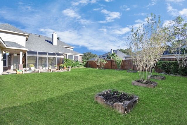 view of yard with a patio