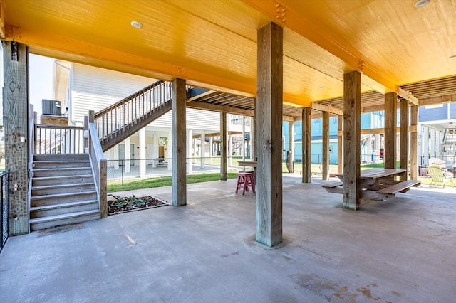 view of patio featuring cooling unit