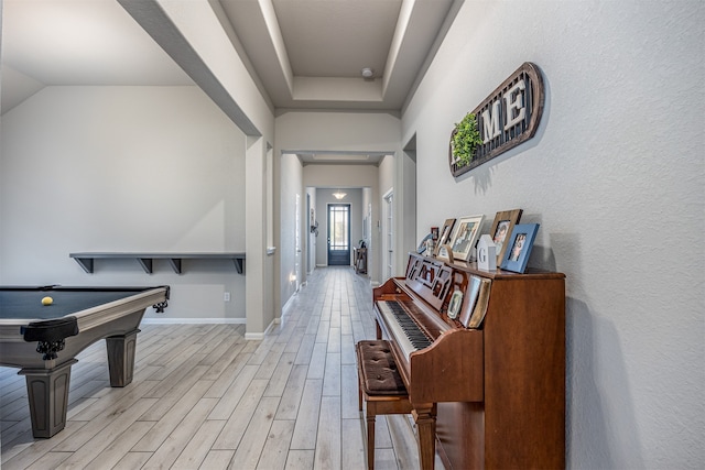 interior space featuring light hardwood / wood-style floors