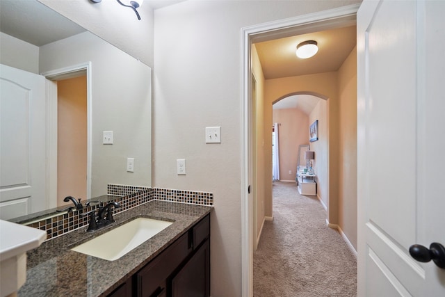 bathroom with vanity