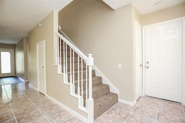 view of tiled foyer