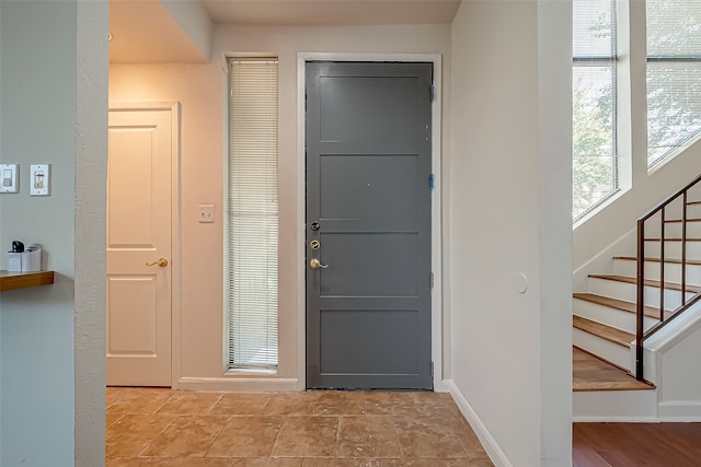 view of foyer entrance