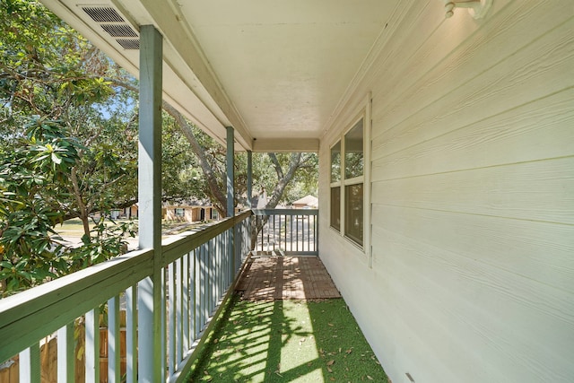 balcony with a porch