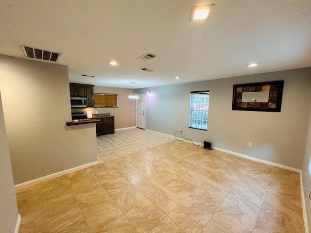 view of unfurnished living room