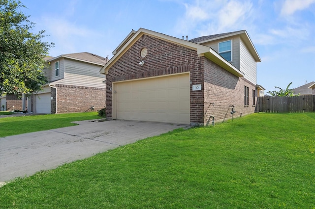 10 Garden Ridge Ct, Manvel, TX 77578 - view of property exterior featuring brick siding, an attached garage, and concrete driveway