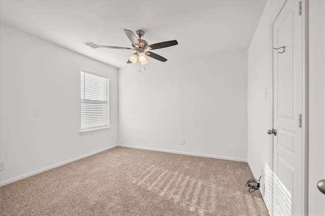 10 Garden Ridge Ct, Manvel, TX 77578 - empty room featuring ceiling fan, light carpet, and baseboards