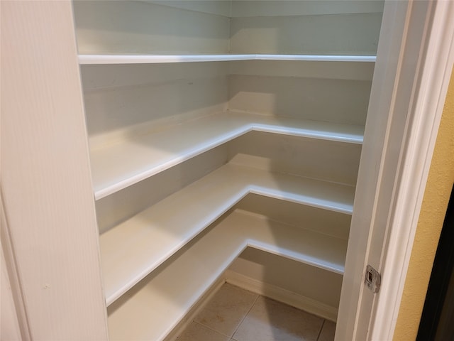 view of pantry