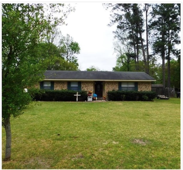 ranch-style house with a front yard