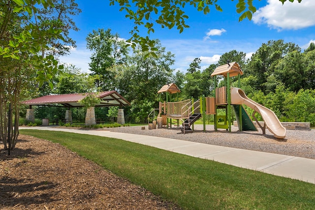 view of jungle gym