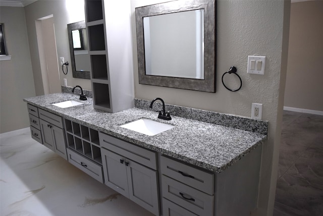 bathroom with vanity