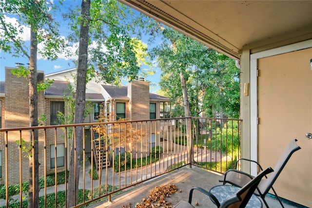 view of balcony