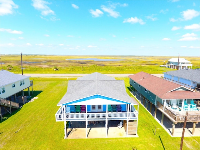 2619 Swan Ct, Surfside Beach, TX 77541 - view from above of property featuring a nearby body of water