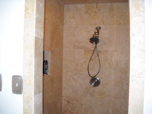 details with tiled shower