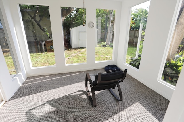 view of sunroom / solarium