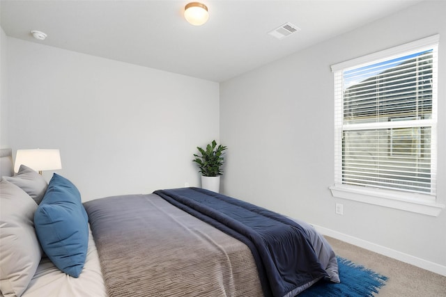 bedroom with carpet floors