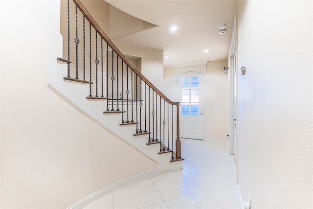 view of tiled entryway