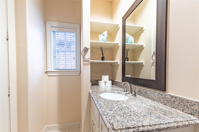 bathroom featuring vanity