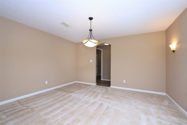 view of carpeted empty room