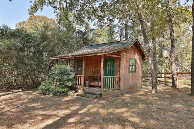 view of outbuilding