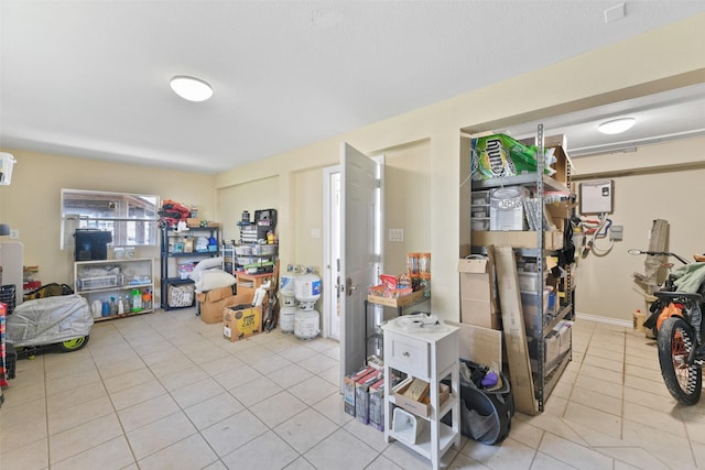 1239 Oahu Dr, Tiki Island, TX 77554 - basement with tile patterned floors
