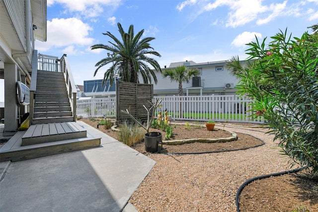 1239 Oahu Dr, Tiki Island, TX 77554 - view of yard featuring stairway