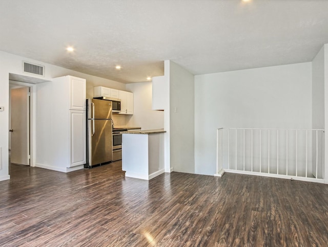 interior space featuring dark hardwood / wood-style floors