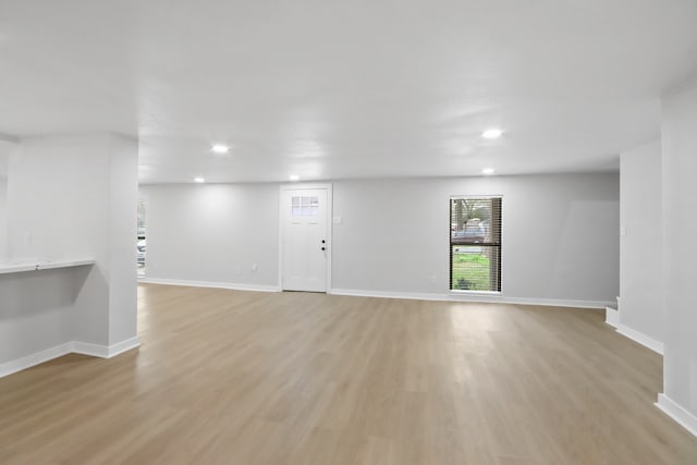 interior space featuring light hardwood / wood-style floors