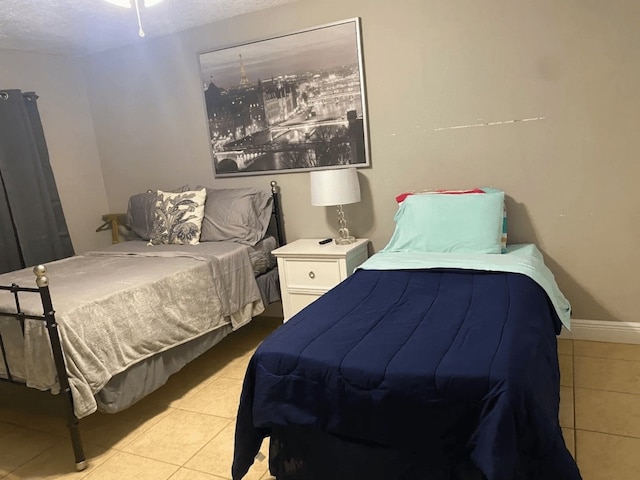 view of tiled bedroom