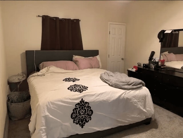 bedroom with carpet flooring