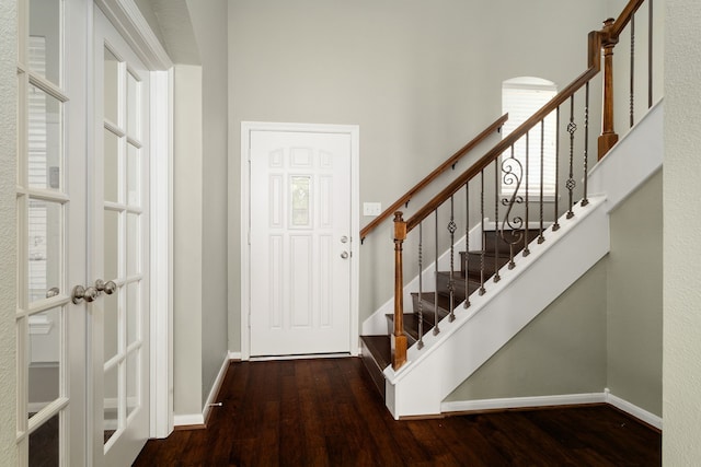 interior space with wood-type flooring