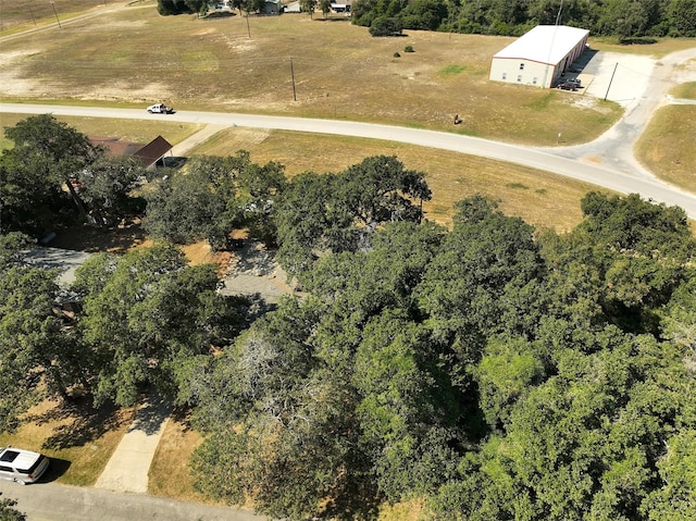 drone / aerial view featuring a rural view