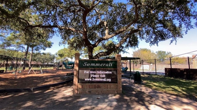 view of home's community with a playground