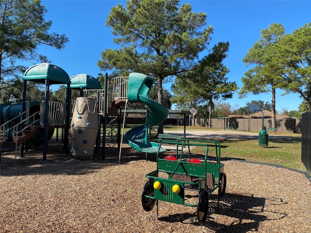 view of jungle gym