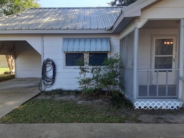 view of side of home