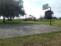 view of basketball court