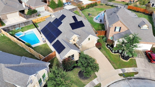 birds eye view of property