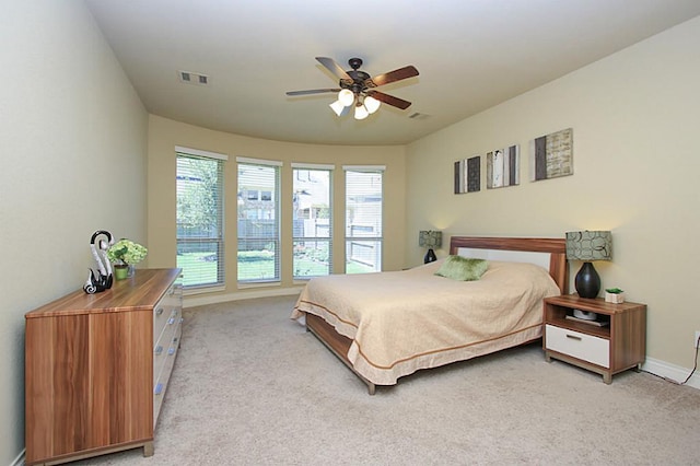 27827 Ramble Rock Ct, Katy, TX 77494 - bedroom featuring light colored carpet, baseboards, and ceiling fan