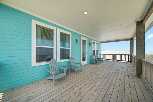 view of wooden terrace