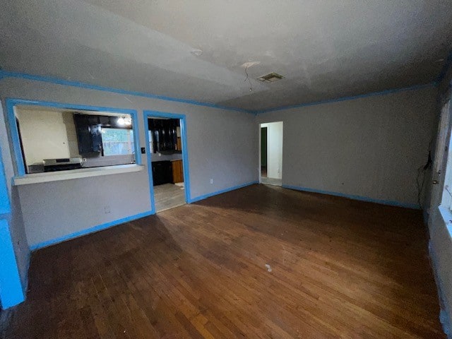 interior space featuring hardwood / wood-style floors